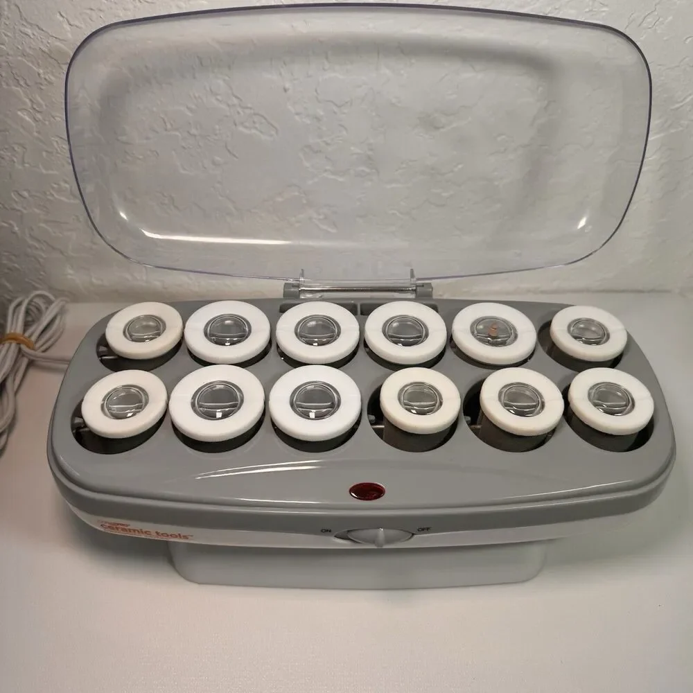 Conair Pro Ceramic Tools Porcelain Series 12 Sponge Roller Hair setter CHV14